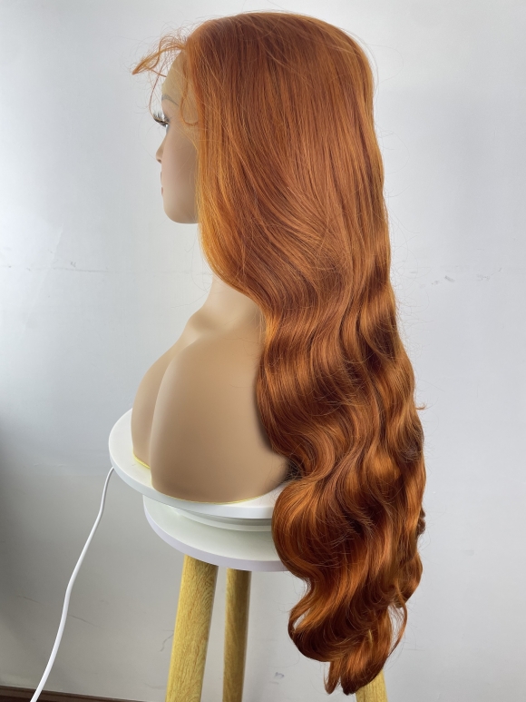 New fashion 4*13 front lace high-end fiber body wave wig 32 inches